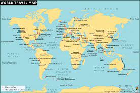 world travel map explore global