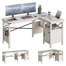 Computer Desk With Storage Cabinet