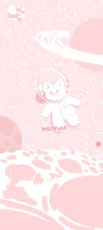 Cat Floating in Pink Space [2] - Phone ...