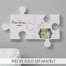 Two Name Personalized Puzzle Piece Wall