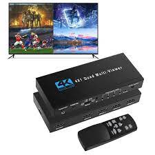 Amazon.com: NEWCARE HDMI Multi-Viewer 4X1, 4 in 1 Out HDMI Switcher with  Remote, HDMI Multi-Switcher Support 4K 30Hz, 5 View Modes, Compatible with  Security Camera, Fire Stick, Roku, Gaming Consoles : Electronics