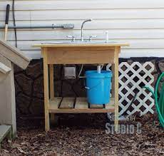 Build An Outdoor Sink And Connect It To