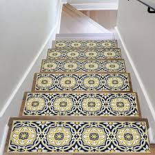 design stair rug colorful stair treads