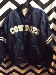 Dallas cowboys 1980s starter jacket extra large troy aikman emmitt smith. Starter Baseball Style Jacket Satin Dallas Cowboys Boardwalk Vintage