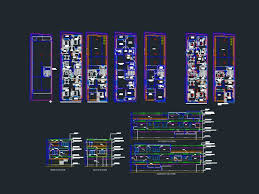 Residential Building In Autocad Cad