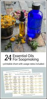 Essential Oils For Soapmaking Chart