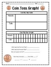 Probability And Graphing Coin Toss Activity Fun Math Bar
