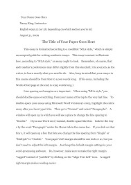 This kind of writing style is especially appreciated by readers. Mla Essays
