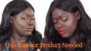 how to natural contour for dark skin