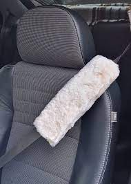 Luxury Sheepskin Seat Belt Pad Cover