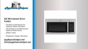 Feb 25, 2020 · how to unlock a ge microwave press and hold the 'clear/off' button on your microwave oven's keypad for about three seconds. Ge Microwave Error Codes Appliance Helpers
