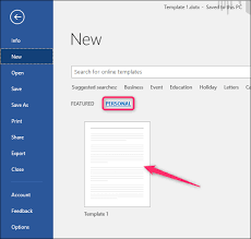 How To Create A Template In Microsoft Word