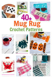 40 crochet mug rug patterns crochet
