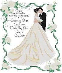 Details About Wedding Dress Marriage Bride And Bridegroom Love Kiss Cross Stitch Pattern