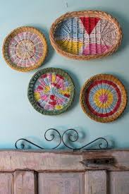 Painted Basket Wall Art Baskets On