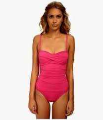 Details About Tommy Bahama Size 6 Twist Front Bra Ruched Maillot 1pc Swimsuit Rose Nwt 128
