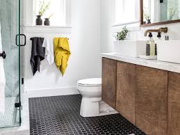 If using a contrasting trim, lay edge tile first. The Best Flooring Options For Bathrooms This Old House