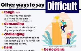 13 other words for difficult in english