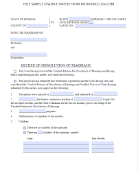 The first, a division based on a prenuptial agreement, is only valid if there is a legal and binding prenuptial agreement for them to follow. Printable Online Indiana Divorce Papers Instructions