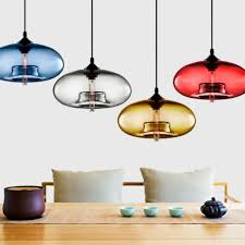 Modern Glass Pendant Colored Hanging