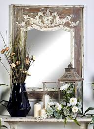 Rustic Elegance Wood Framed Wall Mirror