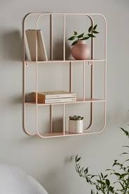 pink contemporary wire shelf from