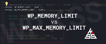 wp memory limit vs wp max memory limit