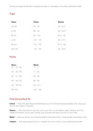 Size Chart Knowledgecotton Apparel