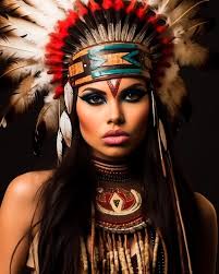 native american indian model