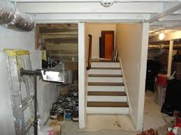 Unfinished Basement Stairs In