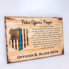 We have funny cop quotes, police badges, thin blue line designs, funny police officer cartoons and an array of law enforcement themes across hundreds of products. Amazon Com Delta Pine Woodworks Police Officer Prayer Plaque Personalized Wooden Plaque For Law Enforcement Officers Handcrafted In Usa Laser Engraved Wood Unique Police Badge Design Handmade