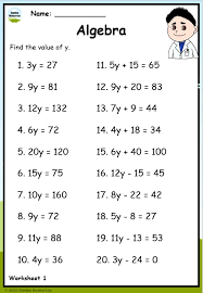 Grade 5 Algebra Worksheets Free Math