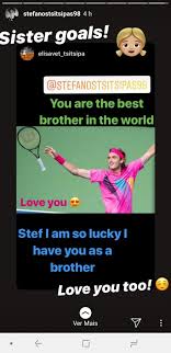 Bio, results, ranking and statistics of stefanos tsitsipas, a tennis player from greece competing on the atp international tennis tour. Stefans Of Tsitsipas On Twitter That Sibling Love On Instagram