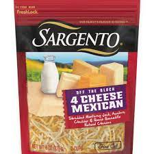 sargento shredded 4 cheese mexican