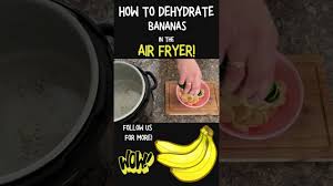 how to dehydrate bananas in the air