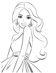 This doll loves to travel, go shopping with her friends and spend time with her boyfriend ken. Barbie Coloring Pages Drawinginsider