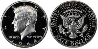 1964 50c Accented Hair Dcam Proof Kennedy Half Dollar