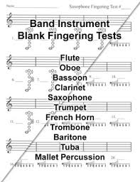 Band Instrument Fingering Tests