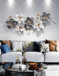 Shecrafts Multicolor Flower Metal Wall