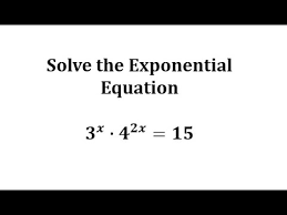 solve an exponential equation with