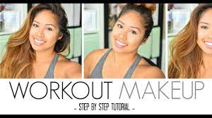 light natural makeup for working out