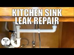 easy kitchen sink leak repair you