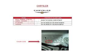 Chrysler Durango Color Codes