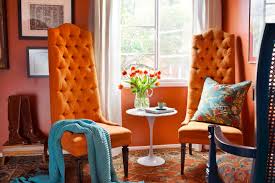 how to decorate your home with orange