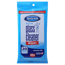 Sprayway Glass Cleaner Wipes 20 Ea