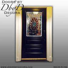Contemporary Door With Art Deco Glass