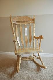 wooden rocking chair part