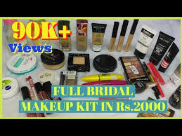 indian bridal makeup kit essentials in