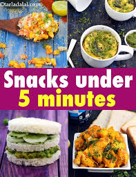 indian veg snacks under 5 minutes