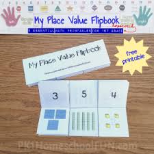 My Place Value Flipbook Pk1homeschoolfun